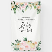 Blumenzettel für Kinder mit Duschwasserfarbe Banner (Vertikal)