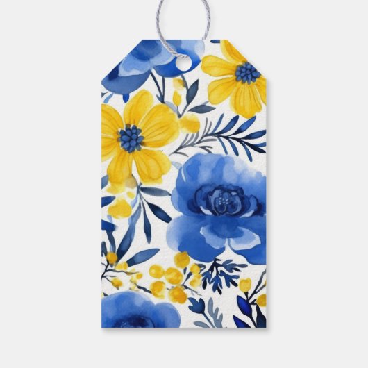 "Blumenzettel" Geschenkanhänger (Rückseite)