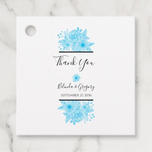 Blumenzettel Geschenkanhänger (Vorderseite)