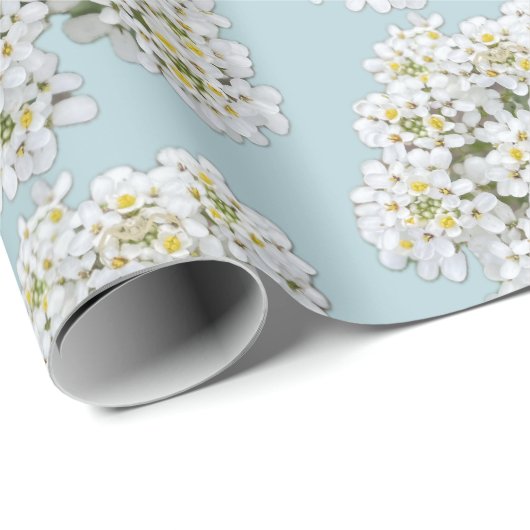 Blumenzettel Geschenkpapier (Rolleneckpunkt)