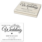 Blumenzettel Gummistempel (Stempel)