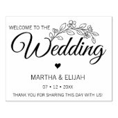 Blumenzettel Gummistempel (Prägung)