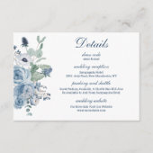 Blumenzettel Hochzeit Begleitkarte (Vorderseite)