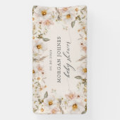 Blumenzettel im Frühjahr Banner (Vertikal)