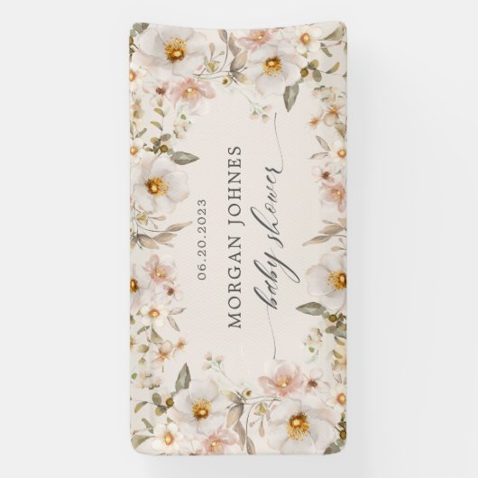 Blumenzettel im Frühjahr Banner (Vertikal)