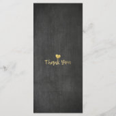 Blumenzettel mit schwarzem und weißem Kopfbrett Menükarte (Rückseite)