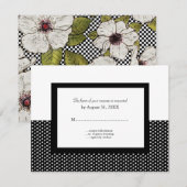 Blumenzettel oder RSVP-Karten Einladung (Vorne/Hinten)