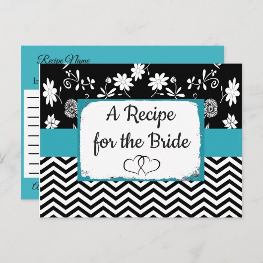 Blumenzettel Postkarte (Vorne/Hinten)