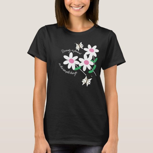 Blumenzettel T-Shirt (Vorderseite)