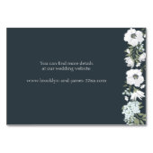 Blumenzettel Tischnummer (Rückseite)