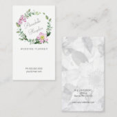 Blumenzettel Visitenkarte (Vorne/Hinten)