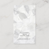 Blumenzettel Visitenkarte (Rückseite)