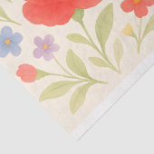Blumenzettel - Weißfarbenpapier Seidenpapier (Ausschnitt)
