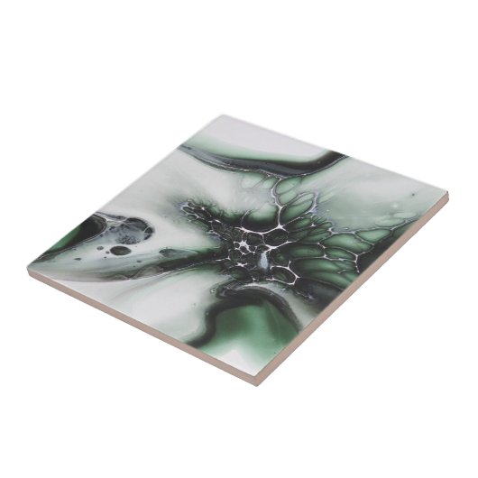 Blumenziegel, 4,25x4,25" fliese (Seite)