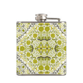 Blumenziegel in grün flachmann (Rückseite)