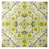 Blumenziegel in grün fliese (Vorderseite)