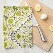 Blumenziegel in grün geschirrtuch (Viertel Falte)