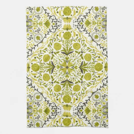 Blumenziegel in grün geschirrtuch (Vertikal)