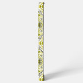 Blumenziegel in grün samsung galaxy hülle (Linke Seite)
