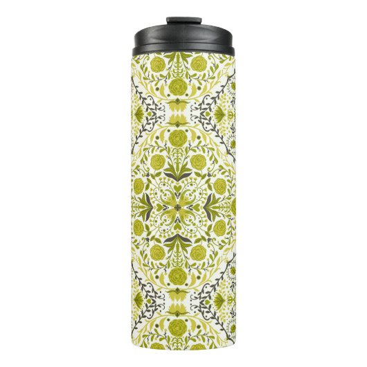 Blumenziegel in grün thermosbecher (Vorderseite)