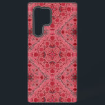 Blumenziegel in Rot und Wassermelone in Rosa Samsung Galaxy Hülle<br><div class="desc">Handbemalte Blumenziegel,  Blume,  Käfer,  Schmetterlinge</div>