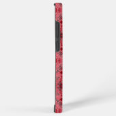 Blumenziegel in Rot und Wassermelone in Rosa Samsung Galaxy Hülle (Rechte Seite)