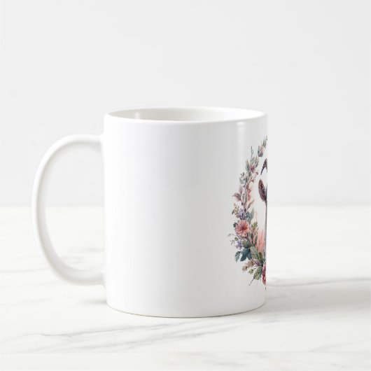 Blumenziegenportrait Kaffeetasse (Links)