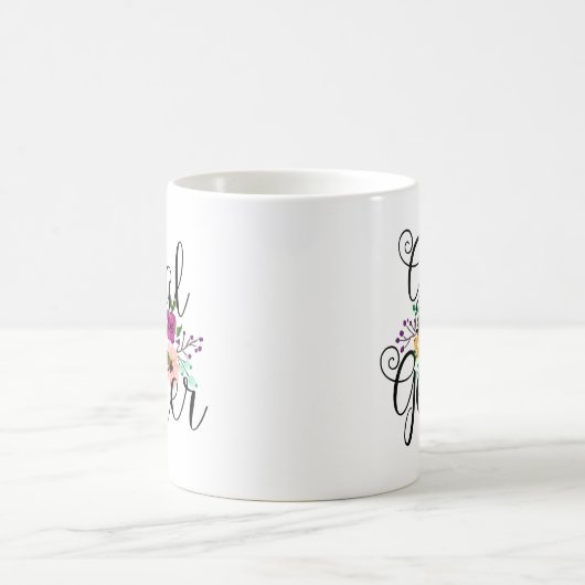 Blumenziel-Empfänger-Tasse Kaffeetasse (Mittel)