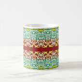 Blumenzierkunst: Nahtloses Vintages Design Kaffeetasse (Mittel)