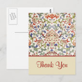 Blumenzierkunst Postkarte (Vorne/Hinten)