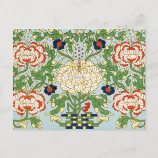 Blumenzierkunst Postkarte