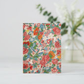 Blumenzierkunst Postkarte (Stehend Vorderseite)