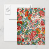 Blumenzierkunst Postkarte (Vorne/Hinten)
