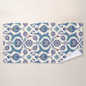 Blumenziermuster. Traditionelle arabische Naht Badehandtuch (Badehandtuch)
