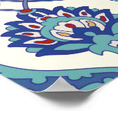 Blumenziermuster. Traditionelle arabische Naht Poster (Ecke)