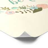 Blumenziffer Art kostenlos sein Kreativ sein Poster (Ecke)