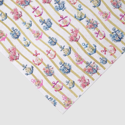 Blumenzinnpapier Seidenpapier (Detail)