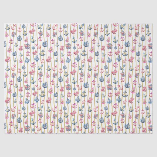 Blumenzinnpapier Seidenpapier (Vorderseite)