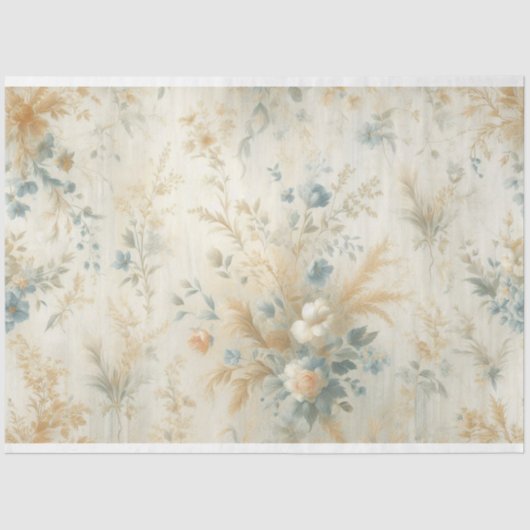 Blumenzinnpapier Seidenpapier (Vorderseite)