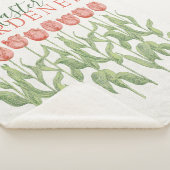 Blumenzitat Pink Tulip Floral Sherpadecke (3/4)