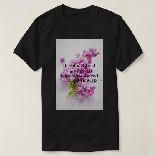 Blumenzitate T-Shirt (Design vorne)