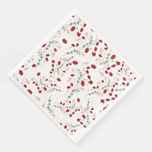 Blumenzubehör für Party Serviette (Ecke)