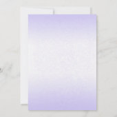 Blumenzucht zum Geburtstag Einladung - Lila Fairy (Rückseite)