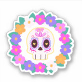 Blumenzucker-Blume Aufkleber (Vorderseite)