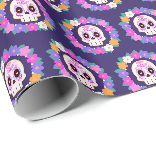 Blumenzucker-Blume Geschenkpapier (Rolleneckpunkt)