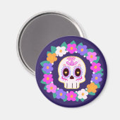 Blumenzucker-Blume Magnet (Vorderseite/Rückseite)