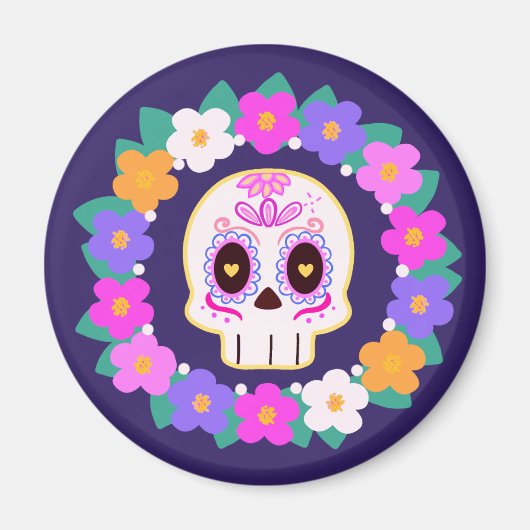 Blumenzucker-Blume Magnet (Vorne)