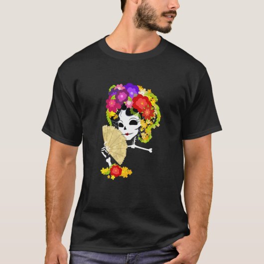 Blumenzucker - farbige Blume Grafisches T-Shirt (Vorderseite)