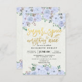 Blumenzucker & Gewürze & Alles Nette Babydusche Einladung (Vorne/Hinten)