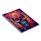 Blumenzucker Himmel glückliche Halloween-Saison Notizblock (Rechte Seite)